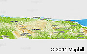 Physical Panoramic Map of Saint Ann