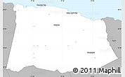 Gray Simple Map of Saint Ann