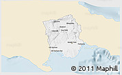 Classic Style 3D Map of Saint Catherine, single color outside