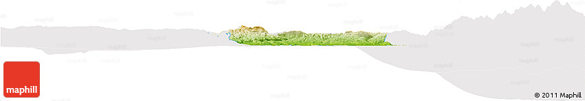 Physical Horizon Map of Saint Catherine, cropped outside Physical Horizon Map of Saint Catherine, cropped outside