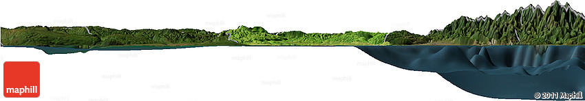 Satellite Horizon Map of Saint Catherine, darken