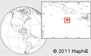 Blank Location Map of Saint Catherine, within the entire country