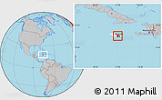 Gray Location Map of Saint Catherine, highlighted country