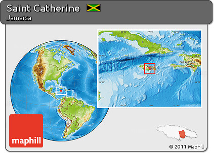 Physical Location Map of Saint Catherine