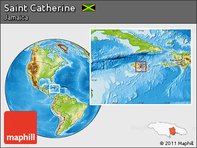 Physical Location Map of Saint Catherine
