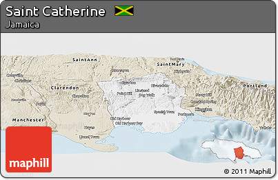 Classic Style Panoramic Map of Saint Catherine
