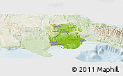 Physical Panoramic Map of Saint Catherine, lighten