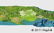 Physical Panoramic Map of Saint Catherine, satellite outside