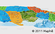 Satellite Panoramic Map of Saint Catherine, political outside