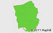 Political Simple Map of Saint Catherine, cropped outside