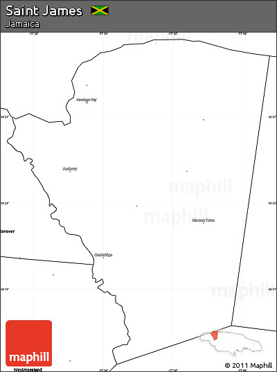 Map Of St James Jamaica Free Blank Simple Map Of Saint James