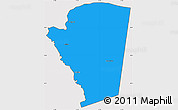 Political Simple Map of Saint James, cropped outside