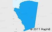 Political Simple Map of Saint James, single color outside, borders and labels