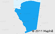 Political Simple Map of Saint James, single color outside