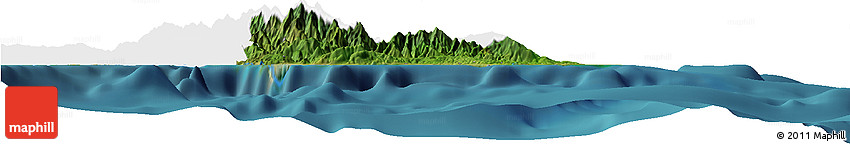 Satellite Horizon Map of Saint Thomas, single color outside Satellite Horizon Map of Saint Thomas, single color outside