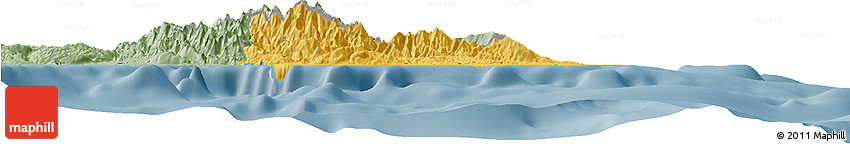 Savanna Style Horizon Map of Saint Thomas