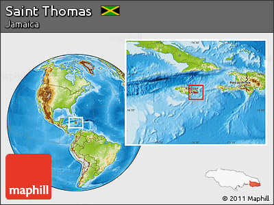 Physical Location Map of Saint Thomas