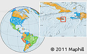 Political Location Map of Saint Thomas