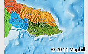 Satellite Map of Saint Thomas, political outside