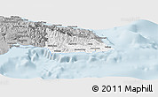 Gray Panoramic Map of Saint Thomas