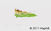 Physical Panoramic Map of Saint Thomas, cropped outside