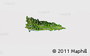 Satellite Panoramic Map of Saint Thomas, cropped outside