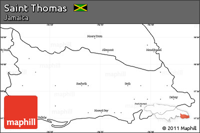 Blank Simple Map of Saint Thomas