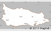Gray Simple Map of Saint Thomas, cropped outside