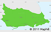 Political Simple Map of Saint Thomas, single color outside