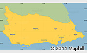 Savanna Style Simple Map of Saint Thomas, single color outside