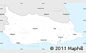 Silver Style Simple Map of Saint Thomas