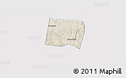 Shaded Relief 3D Map of Trelawny, cropped outside