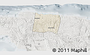 Shaded Relief 3D Map of Trelawny, lighten, semi-desaturated