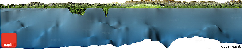 Physical Horizon Map of Trelawny, darken