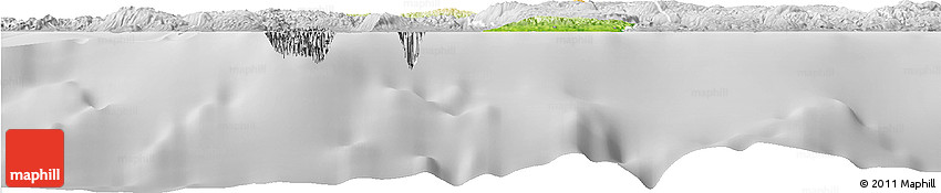 Physical Horizon Map of Trelawny, lighten, desaturated