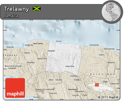Classic Style Map of Trelawny