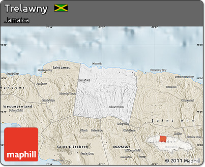 Classic Style Map of Trelawny