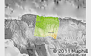 Physical Map of Trelawny, desaturated