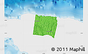 Political Map of Trelawny, single color outside