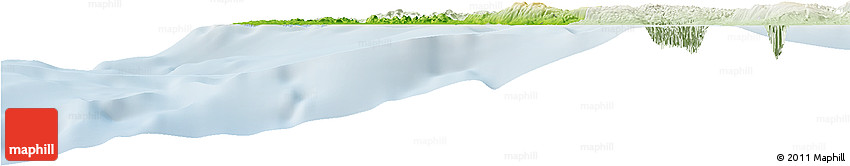 Physical Horizon Map of Westmoreland, lighten