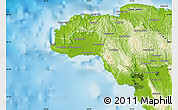 Physical Map of Westmoreland