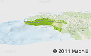 Physical Panoramic Map of Westmoreland, lighten