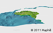 Satellite Panoramic Map of Westmoreland, single color outside