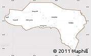 Classic Style Simple Map of Westmoreland, cropped outside