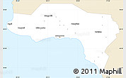 Classic Style Simple Map of Westmoreland, single color outside