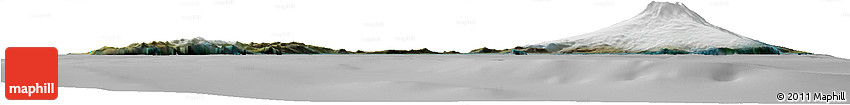 Satellite Horizon Map of Jan Mayen, lighten, desaturated