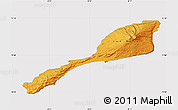 Political Map of Jan Mayen, cropped outside