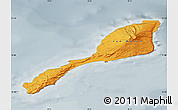 Political Map of Jan Mayen, semi-desaturated
