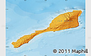 Political Map of Jan Mayen, shaded relief outside, bathymetry sea