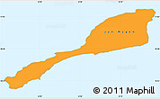 Political Shades Simple Map of Jan Mayen, single color outside
